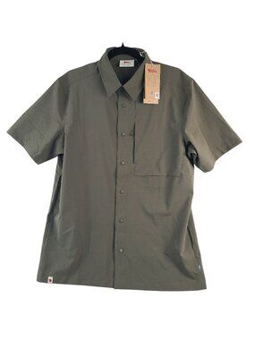 NEW Fjallraven High Coast Pack Shirt SS Laurel Green Button-Up Lightweight Sz M